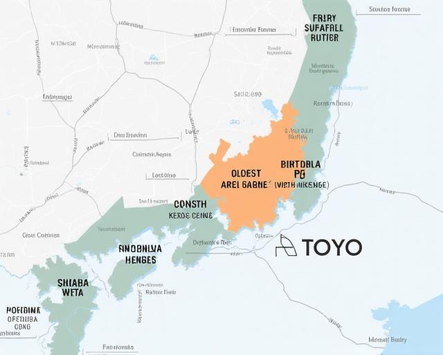 Pyro Pantryの東京中心部のサービス提供エリアを示した地図